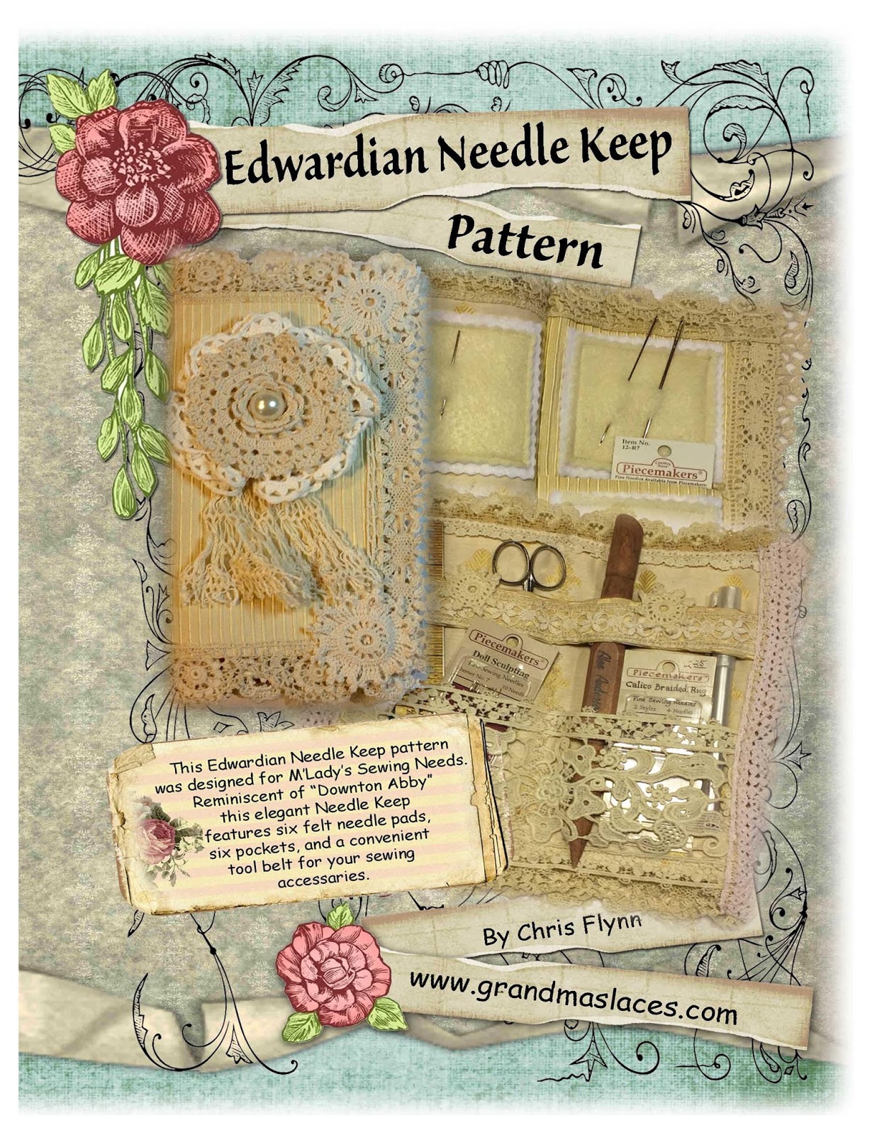Grandmas laces Edwardian Needle Keep pattern is now available!