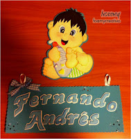 Cartel bebe con tetero - foami - foamycreativo Cartel bebe con tetero - foami - foamycreativo