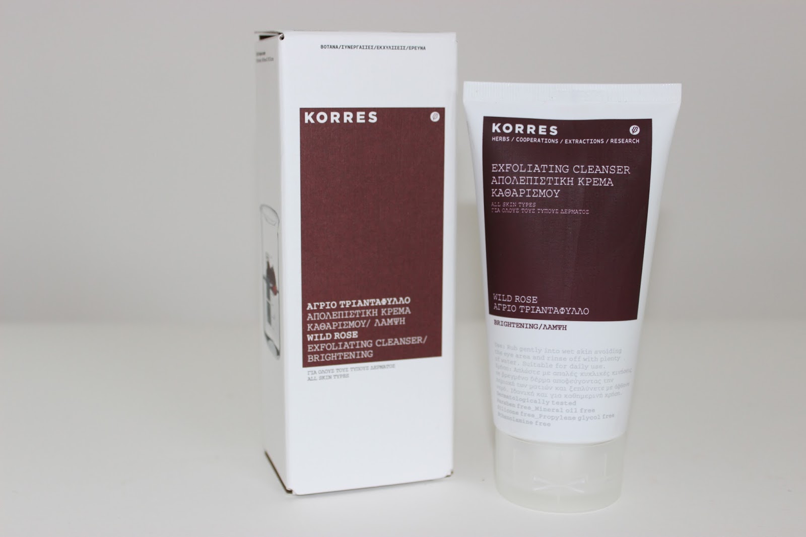 Speed Review Korres Wild Rose Exfoliating Cleanser SKIN DEEP