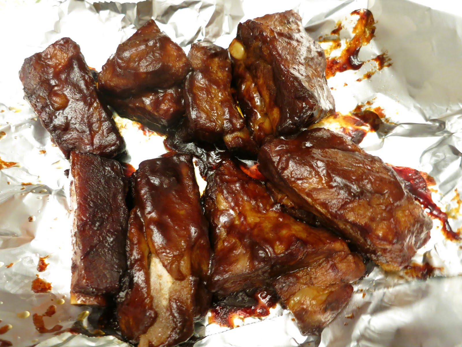 pieces of m Trader Joe's Baby Back Pork Ribs! [FOOD]