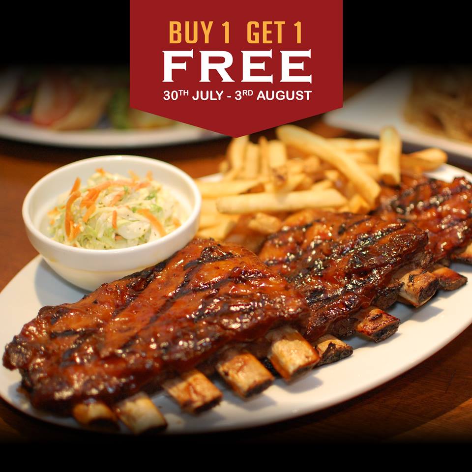 Manila Shopper Tony Roma's Buy1 Get1 Rib Madness 5day Promo JulyAug