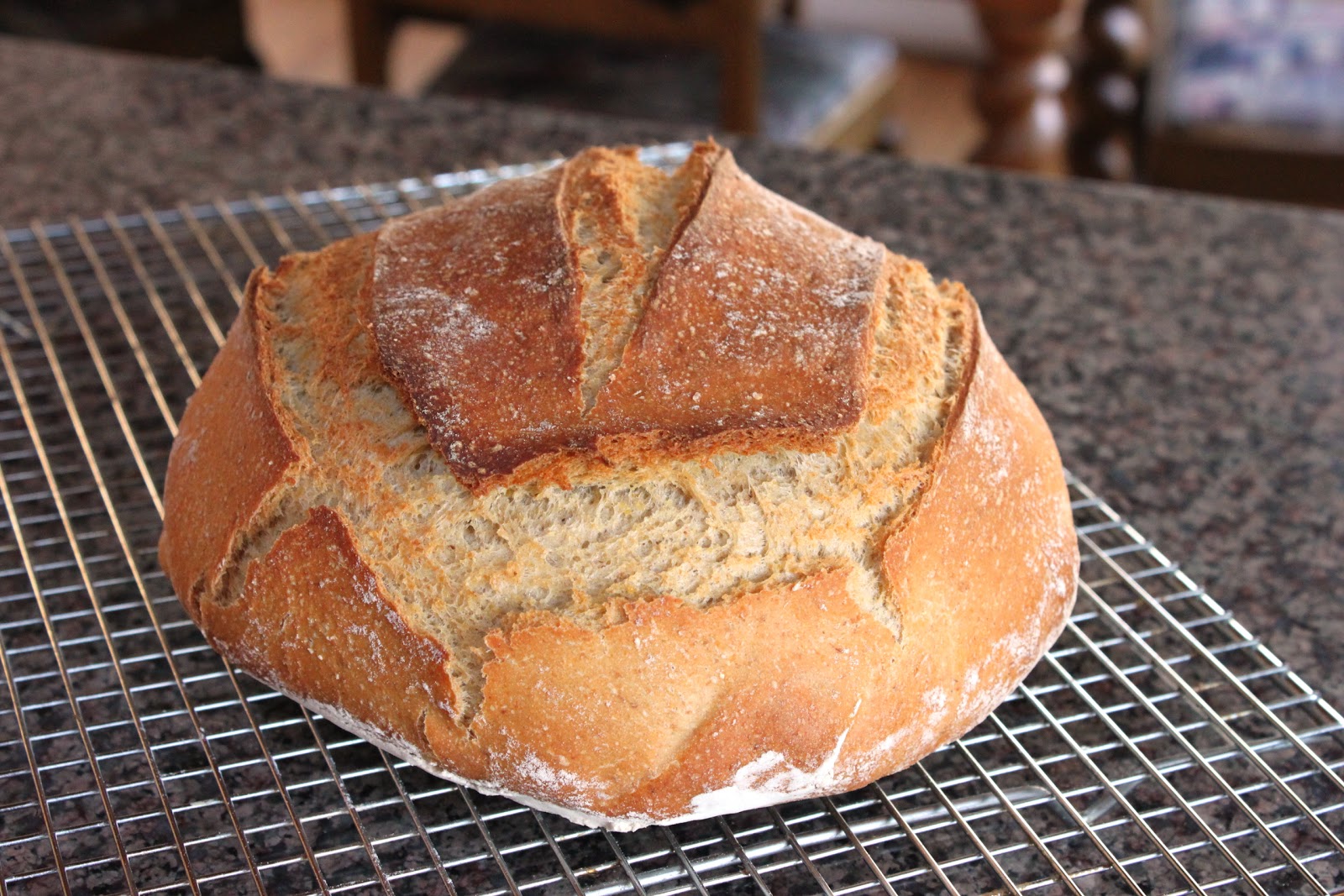 Homemade artisan multigrain bread