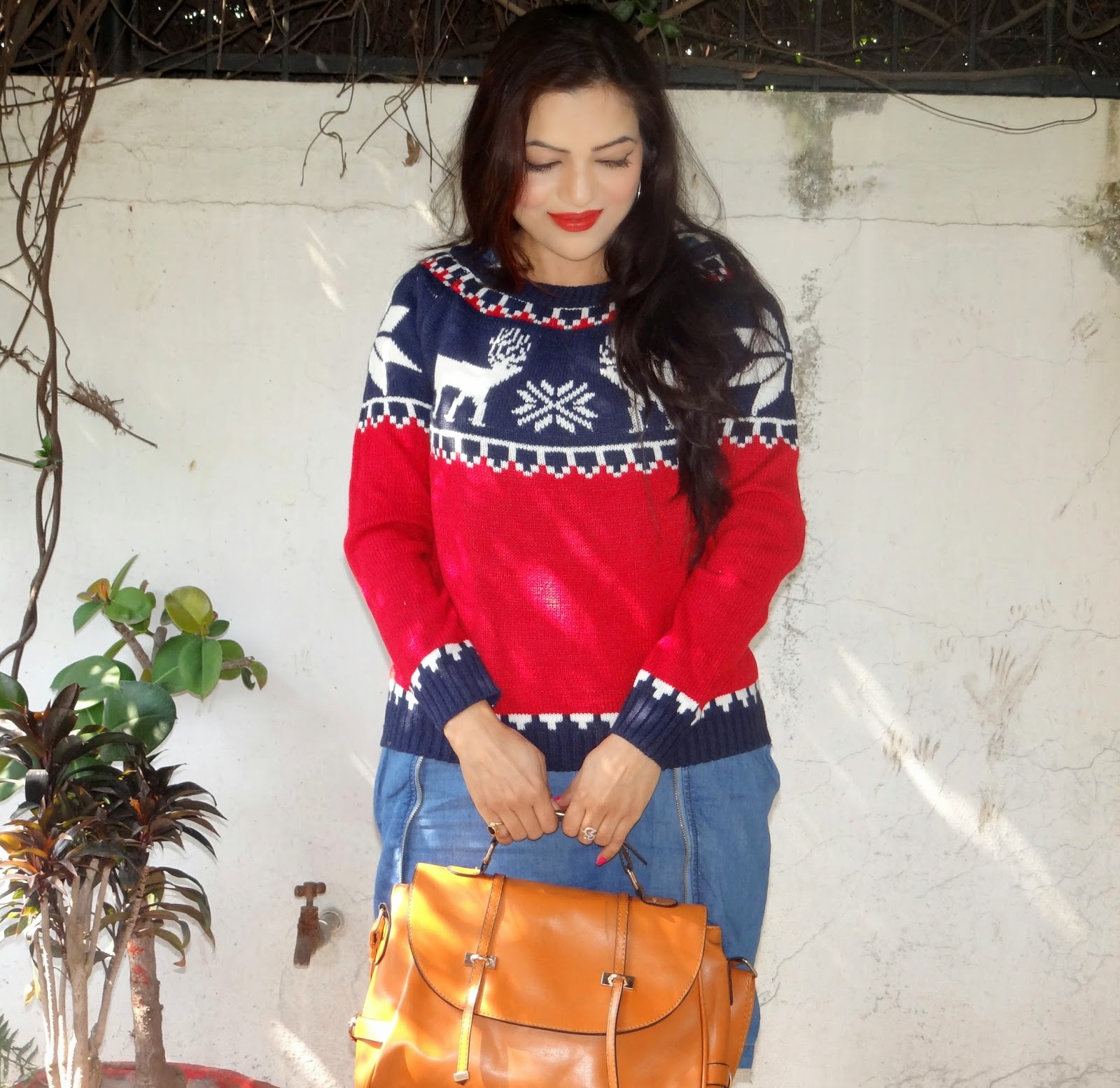 Christmas sweater from OASAP, ootd