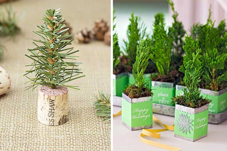 Marzua Mini árboles de Navidad