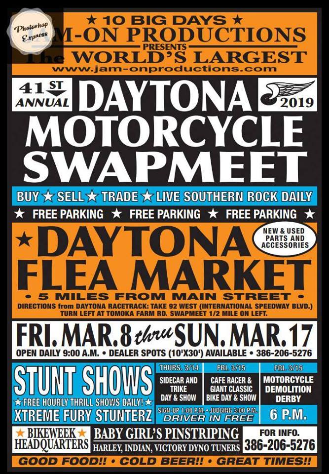 JamOn Productions Daytona Bike Week Swap Meet