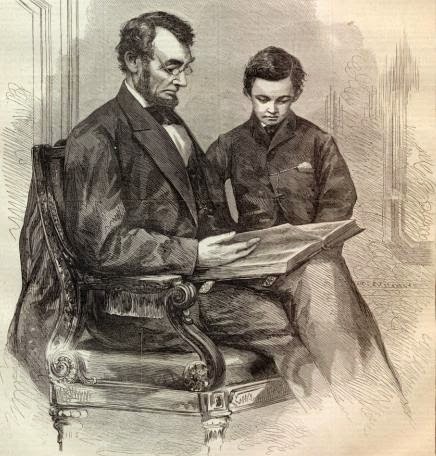 Abraham Lincoln with His Son Tad