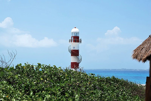 lighthouse on the Cancun beaches lighthouse on the Cancun beaches