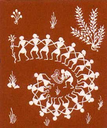 painting simple warli folk stick figures paintings indian tutorial worli tribal figure india tales close west cave proximity mumbai history