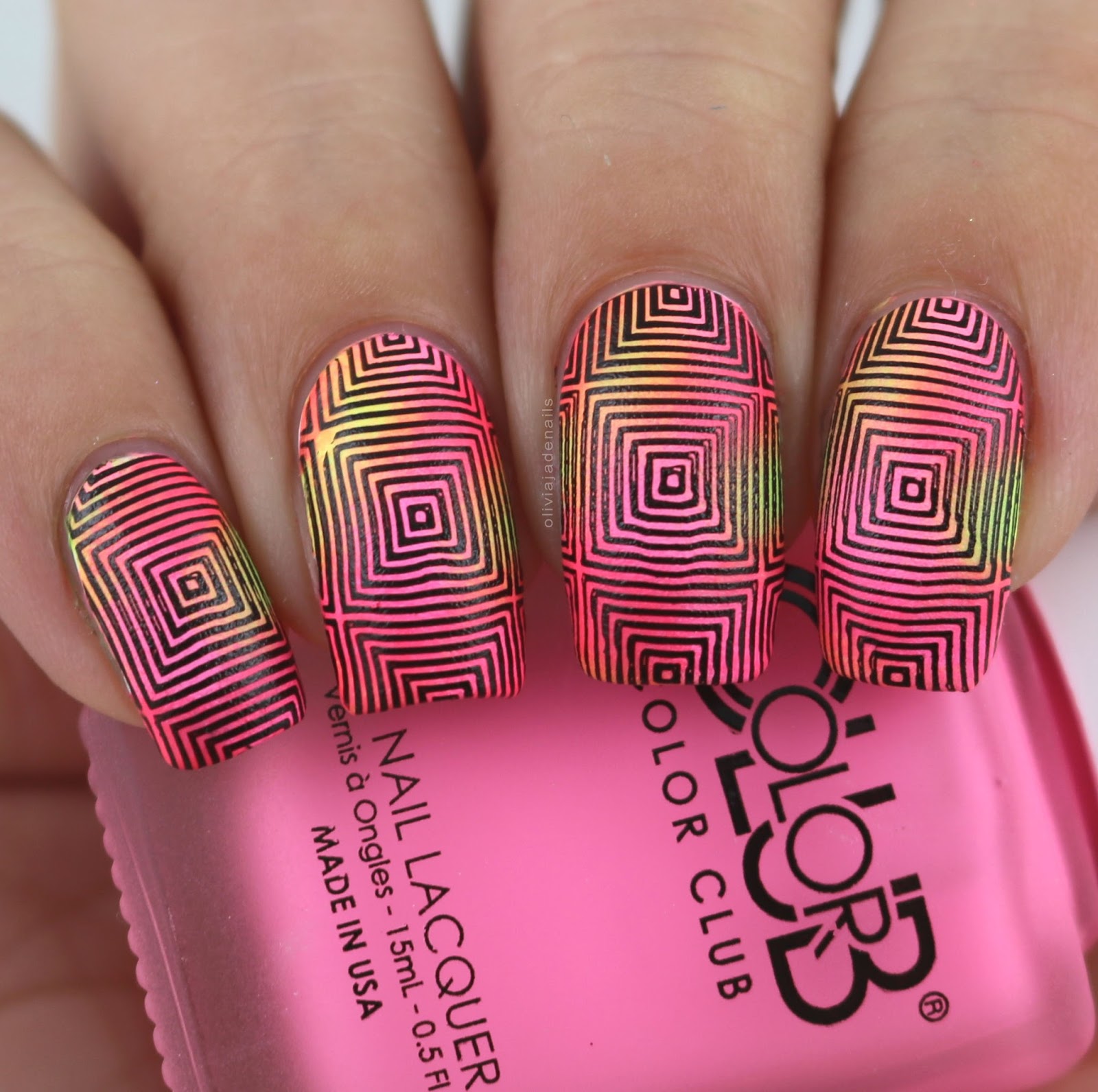 It Girl Nail Art IG107 Stamping Plate - Swatches & Review by Olivia Jade Nails