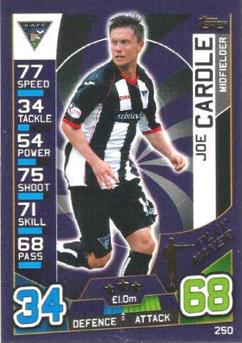 52 Match Attax 2016-2017 SCOTTISH Rory Loy Dundee Man of the Match No 