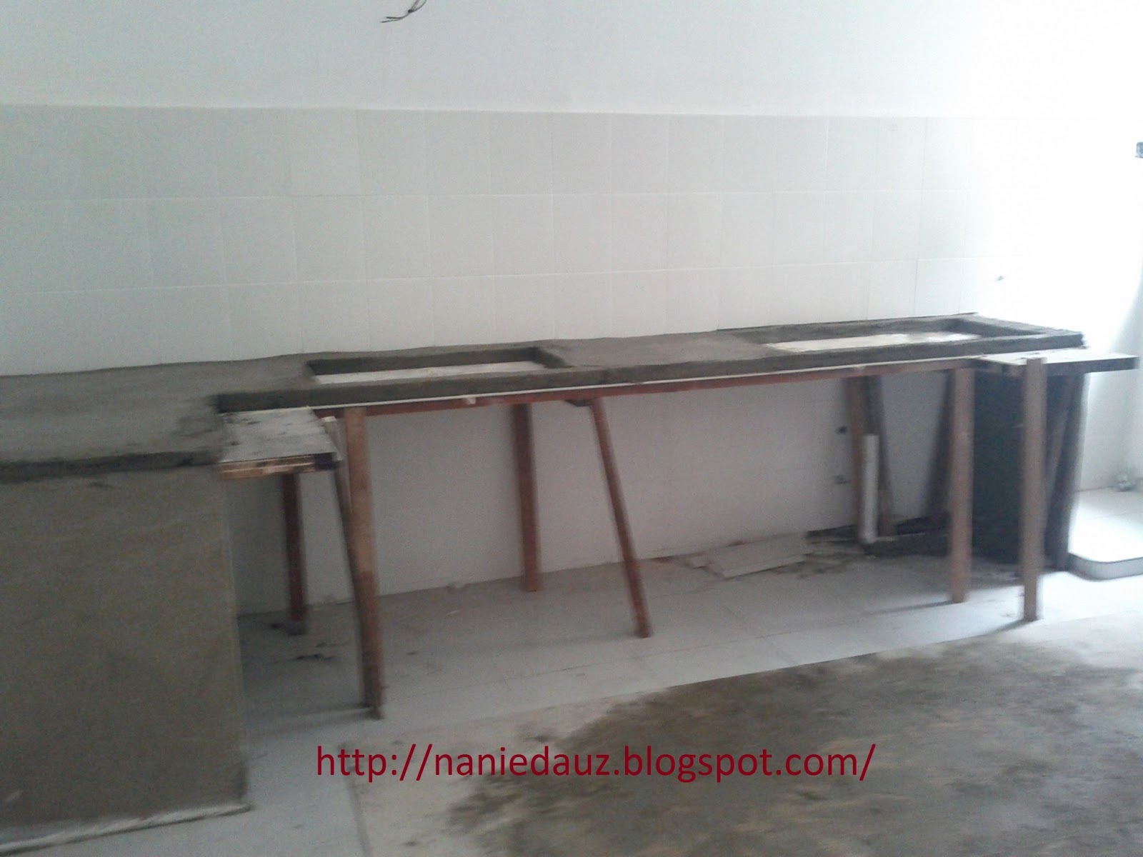 Aku Hubby Haikal Azzam Table Top Dah Naik Konkrit Nipis Ja Kan Sebelah Kanan Skali Tu Aku Buat Tempat Letak Mesin Basuh Sebab Kalau X Macam Memang Kami Tak Tau Nak Mana