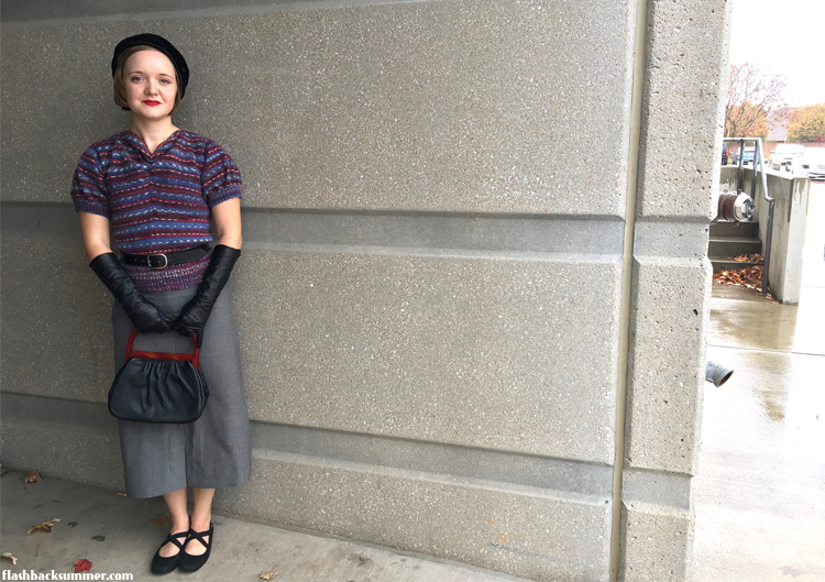 Flashback Summer: 1930s knitted Greta Sweater - Murder on the Orient Express