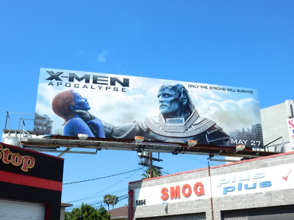 X-Men: Apocalypse movie billboard Pico Boulevard X-Men Apocalypse movie billboard