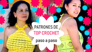 Patrones de 2 Tops para Tejer a Crochet con instrucciones paso a paso