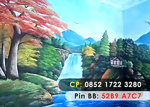 Lukisan 3D air terjun Lukisan 3D air terjun