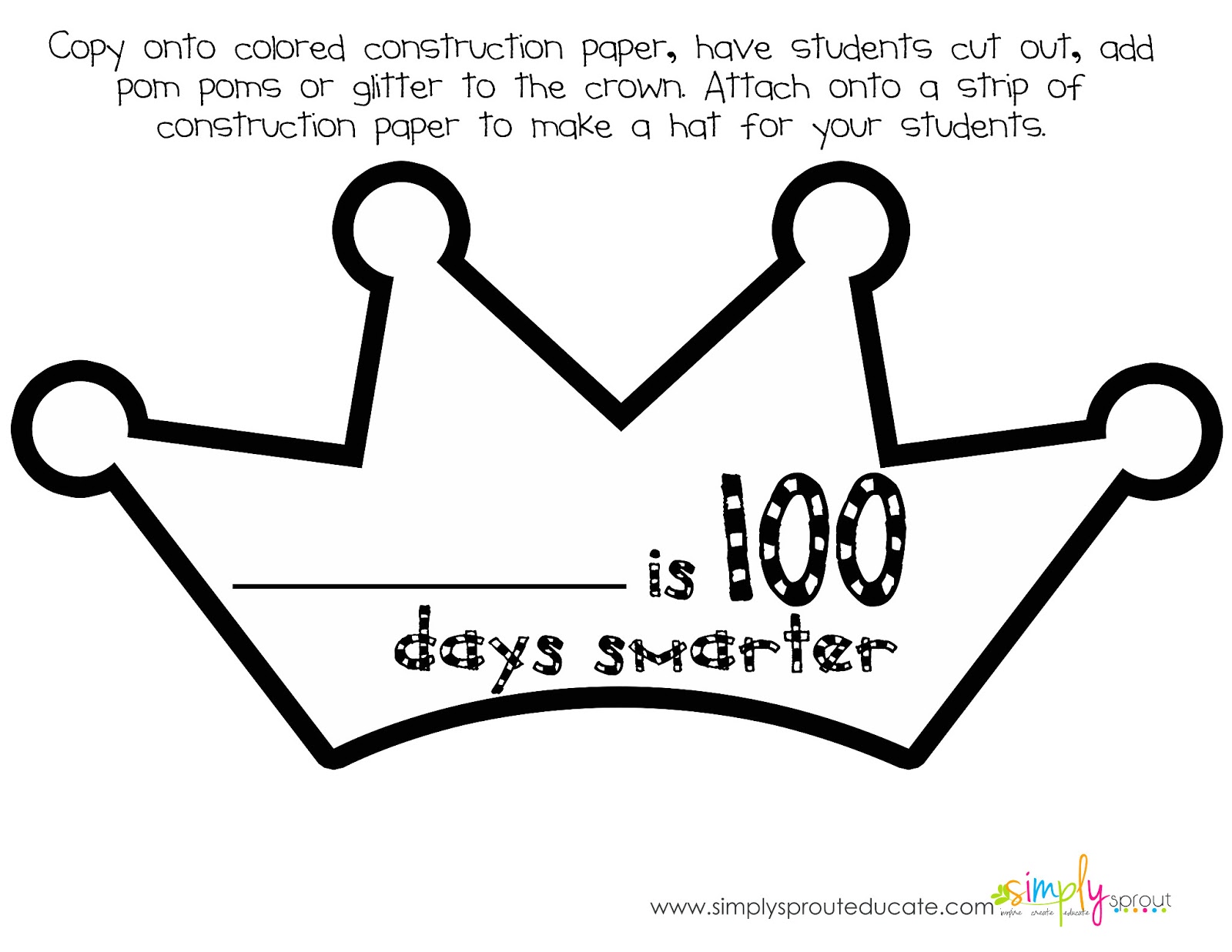 Let s Celebrate 100 Days In School With A Mini Kit Simply Sprout Let s Celebrate 100 Days In School With A Mini Kit Simply Sprout