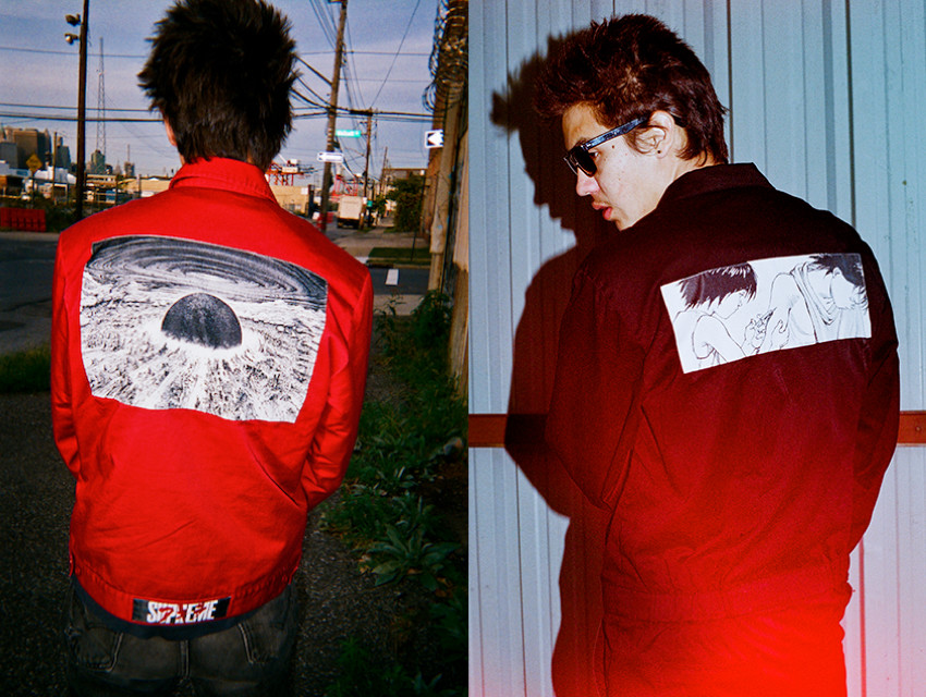 supreme akira jacket red