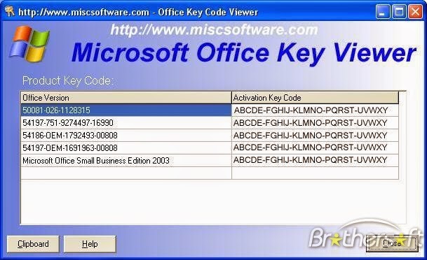 Microsoft Office Corporate 2003 serial key or number