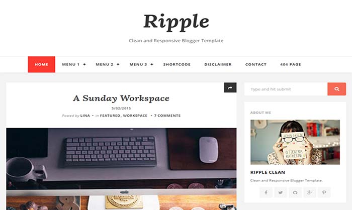 Ripple-Blogger-Template