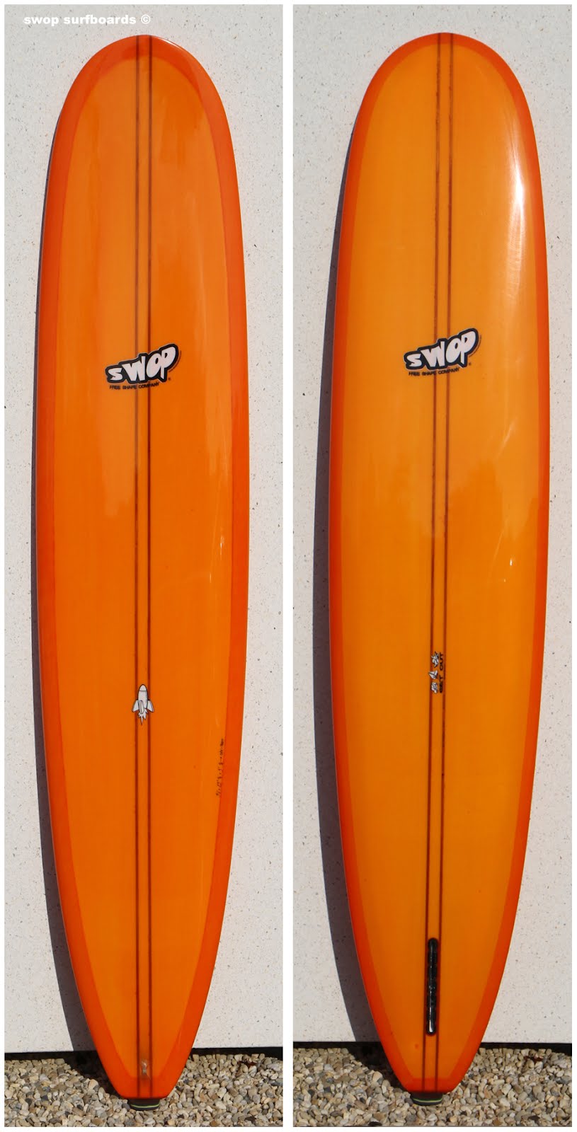 swop surfboards ORANGE VINTAGE LONGBOARD