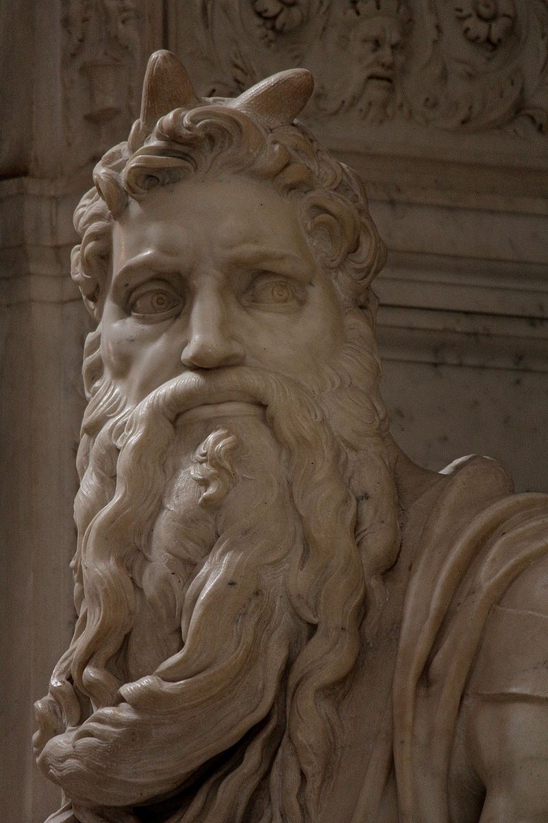 Why Moses portrayed with horns on his head Why Moses portrayed with horns on his head