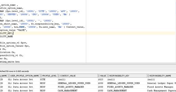 Oracle EBS, Fusion and OIC: Query to get profile options details from ...