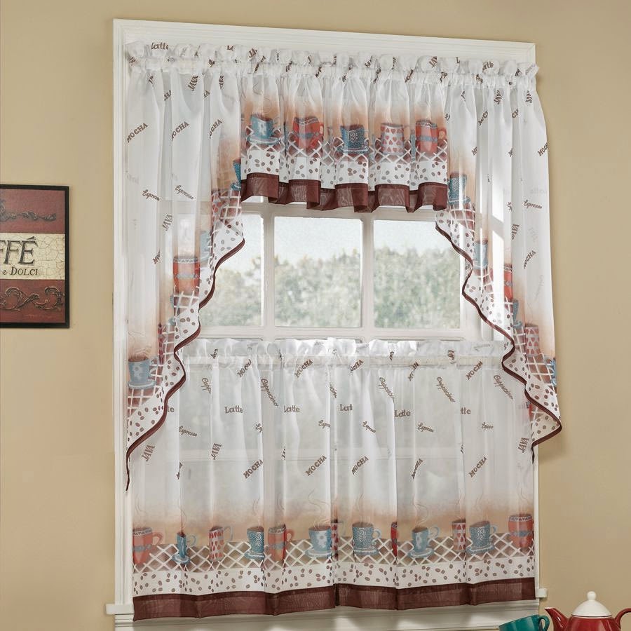 Curtain Ideas Kitchen curtain tiers and valances