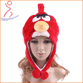Red angry birds hats