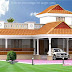 Kerala style vastu oriented 2 bedroom single storied residence