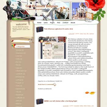 Call Brussels Belgium Blogger Template. free download template blogspot. note book style blogger template free