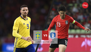 Suecia vs Corea del Sur en Copa Mundial Rusia 2018