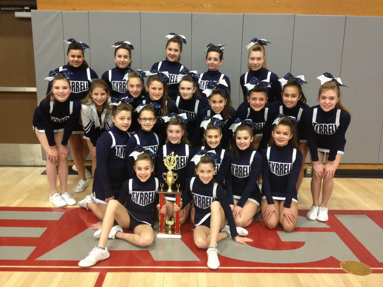 Tyrrell Middle School TMS Cheerleaders Take 1st Place