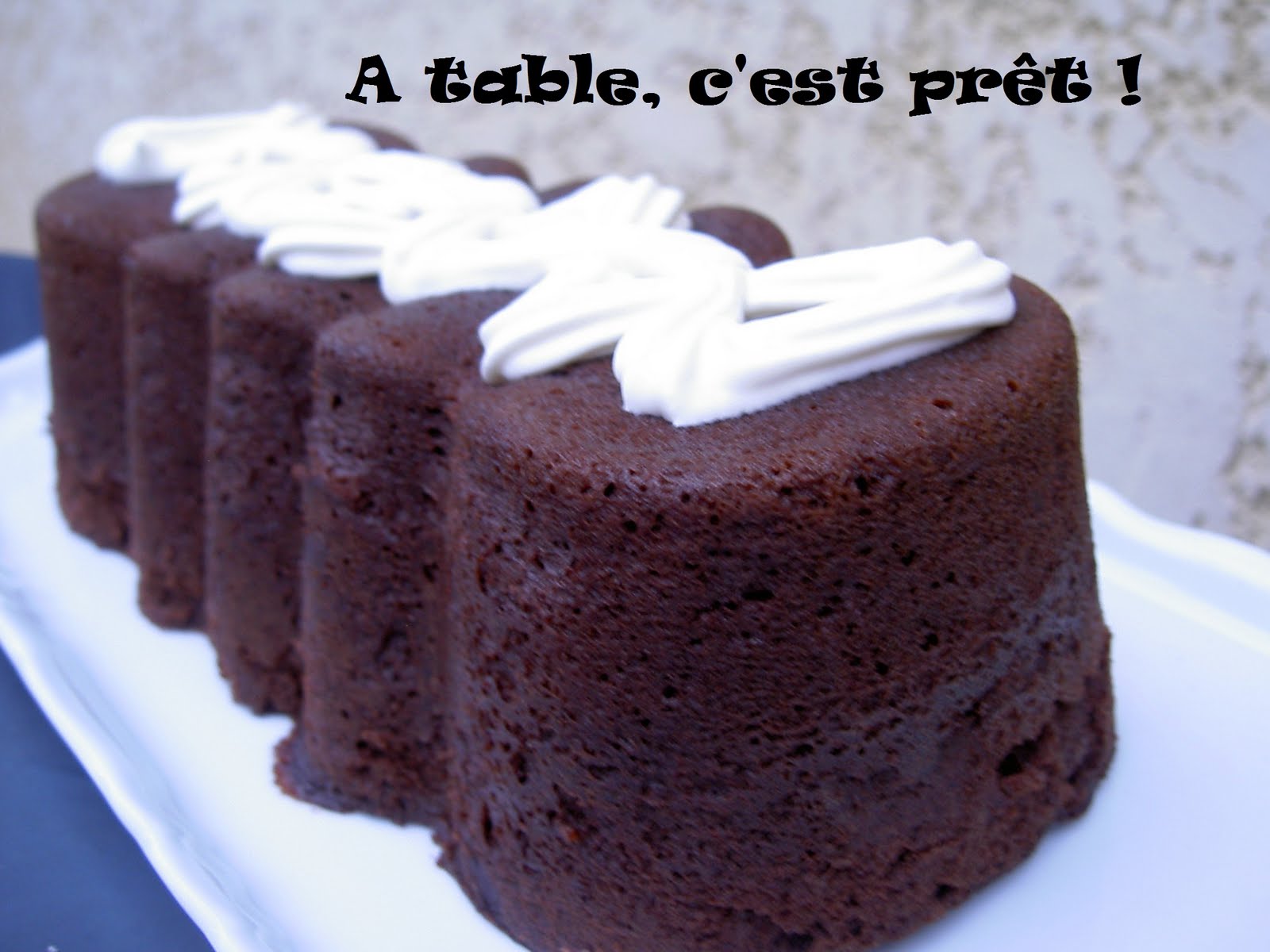 à table, c&amp;#39;est prêt !: Gâteau Mousseline au chocolat