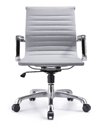 Joplin Mid Century Modern Ribbed Office Chair Joplin Mid Century Modern Ribbed Office Chair