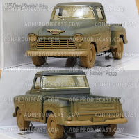 Miniatur Chevy Stepside Pick-Up 1955 Dirt (Blue-32K) Miniatur Chevy Stepside Pick-Up 1955 Dirt (Blue-32K)