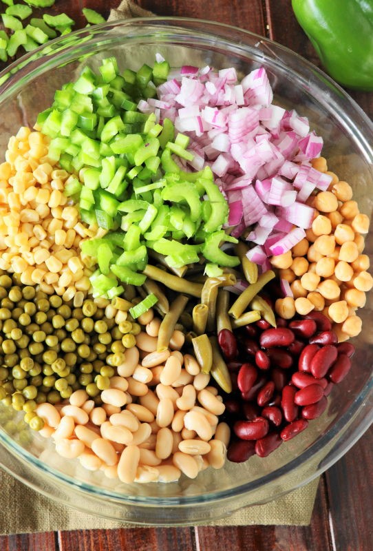 Marinated ManyBean Salad The Kitchen is My Playground