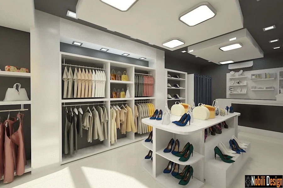 Design interior magazin haine - incaltaminte / Bacau - Roman - Adjud