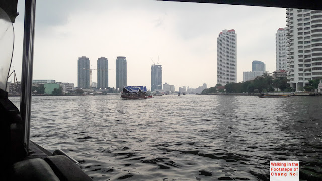 Overlooking the Chao Phraya River in Bangkok, Thailand