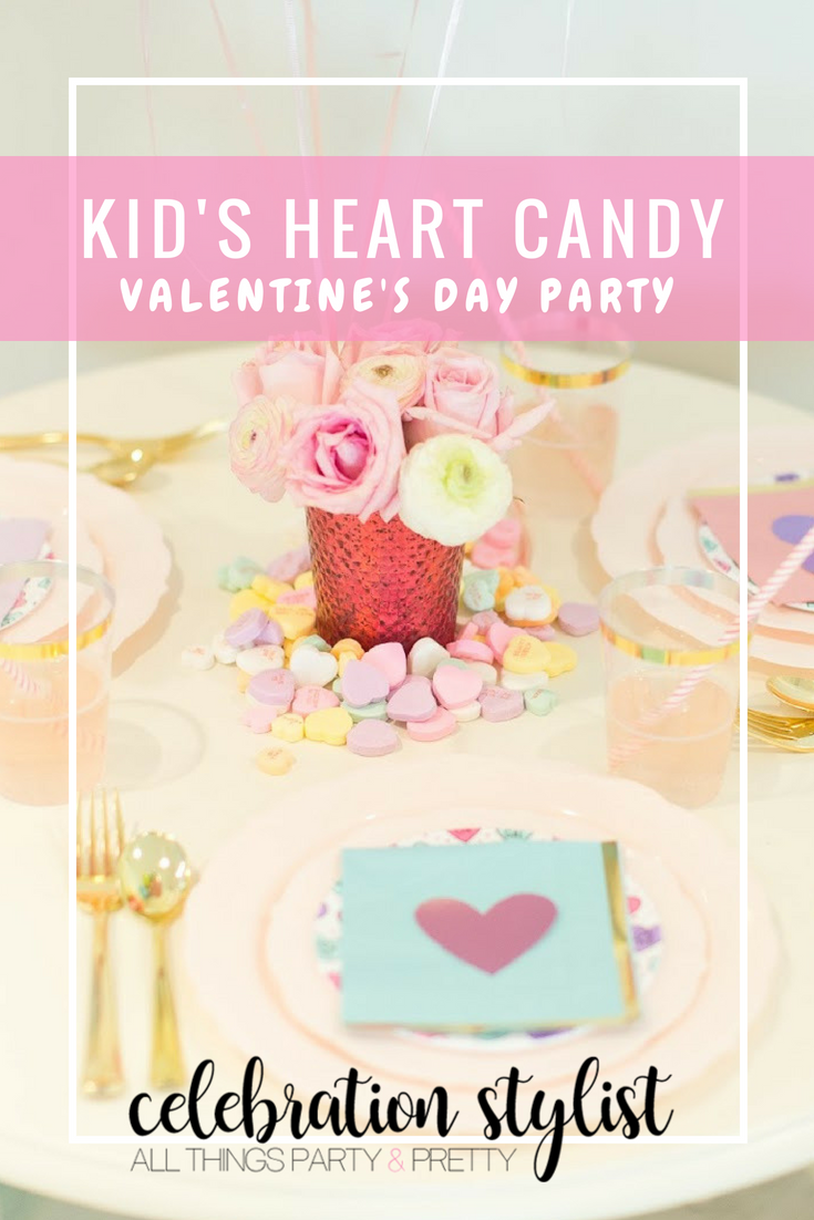 Kid's Candy Heart Valentines Day Party by popular party blogger Celebration Stylist