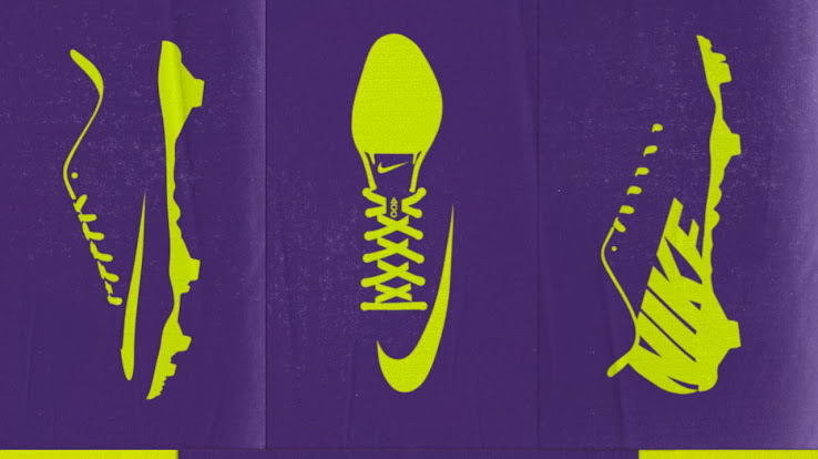 lime green and purple nikes