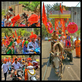 gudhi padwa, procession, celebrations, bandra east, mumbai, india, street, street photo, 