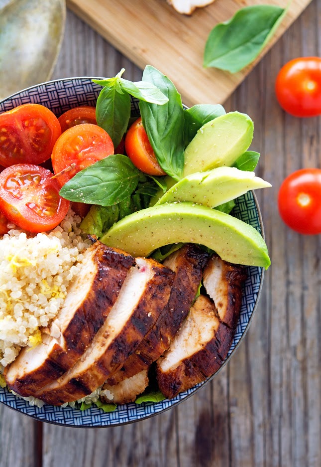 Key West Chicken Bowls with Lemon Quinoa Key West Chicken Bowls with Lemon Quinoa