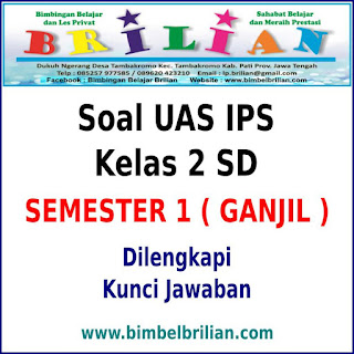 Soal UAS IPS Kelas 2 SD Semester 1 (Ganjil) dan Kunci Jawaban 