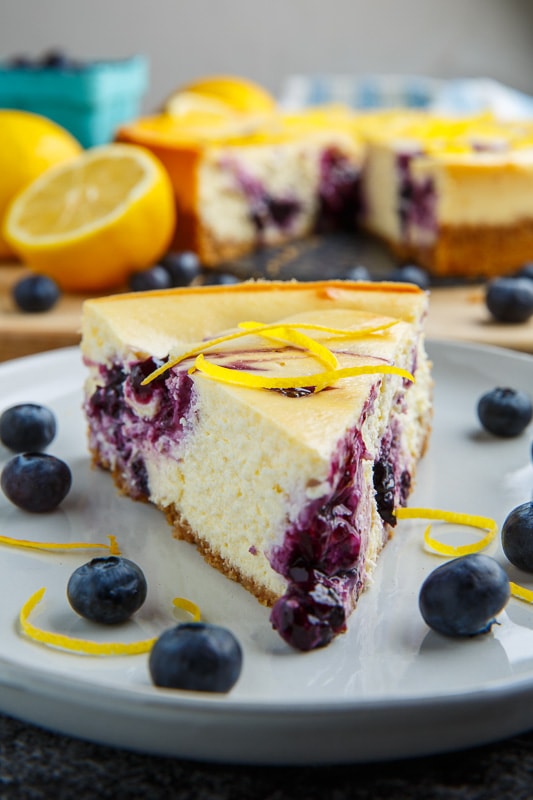 Blueberry Swirl Lemon Cheesecake Blueberry Swirl Lemon Cheesecake