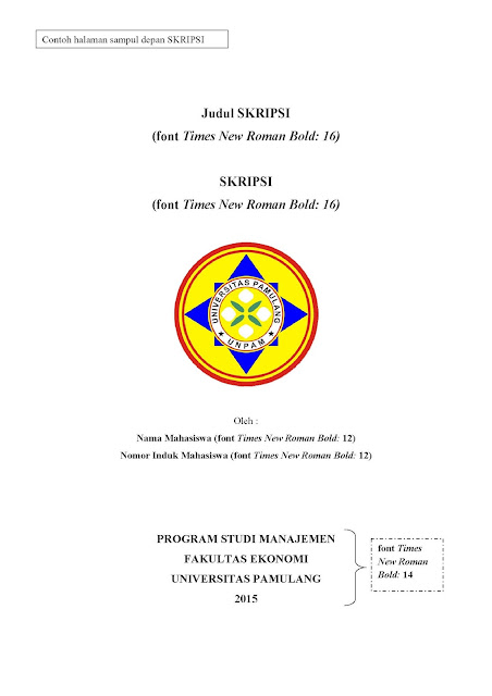 Cover depan SKRIPSI Manajemen UNPAM - Skripsi UNPAM