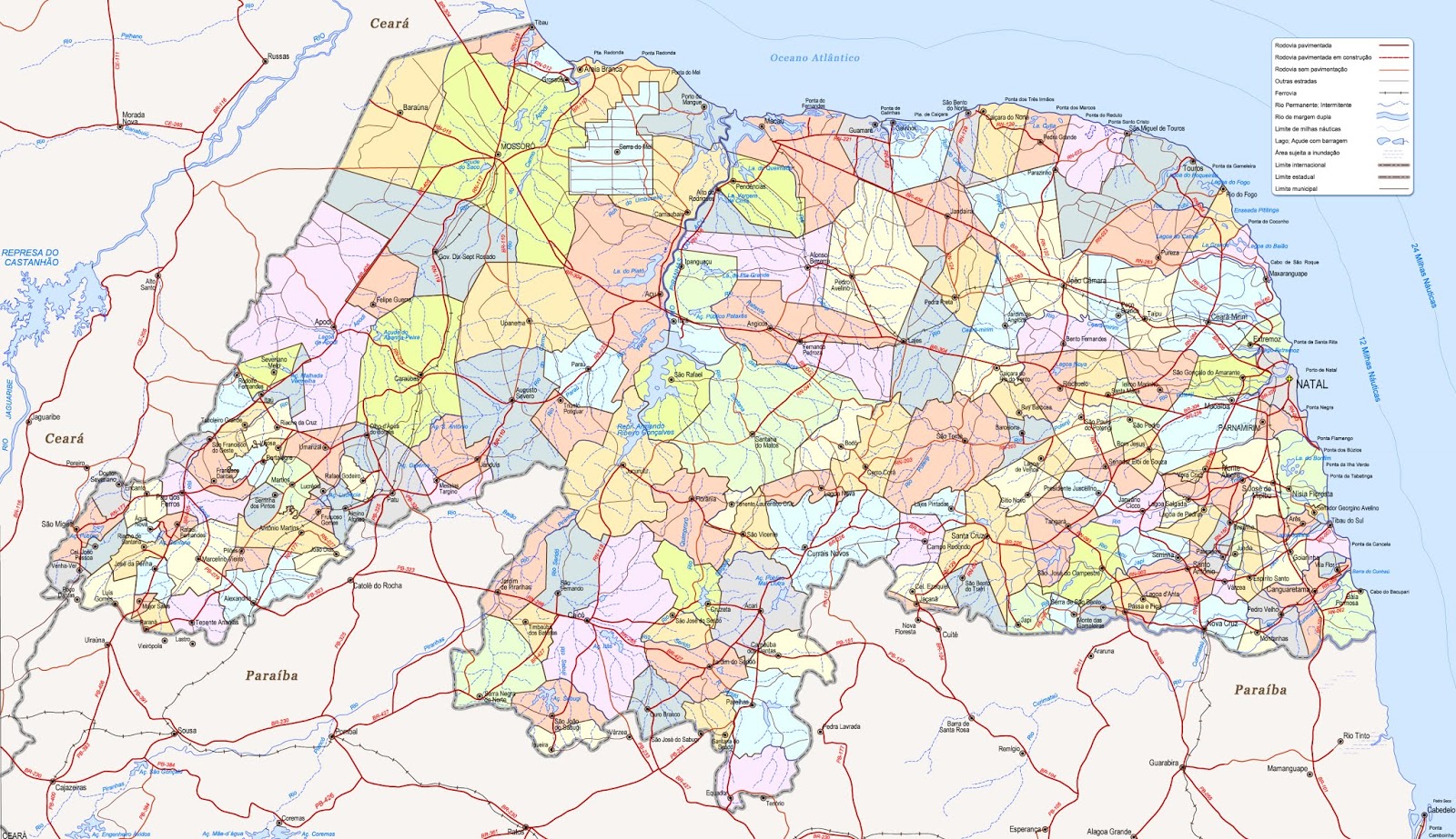 Mapas do Municípios do Rio Grande do Norte Doc Sports™ Mapas do Municípios do Rio Grande do Norte Doc Sports™
