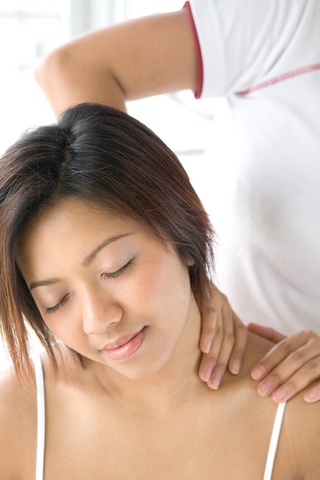 Erotic shoulder massage Lick her cunt finger her