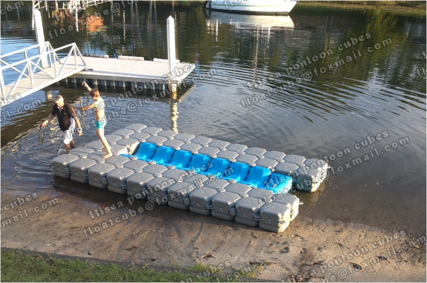 Jet ski pontoon cubes plastic floating pontoon dock Dry dock pontoon