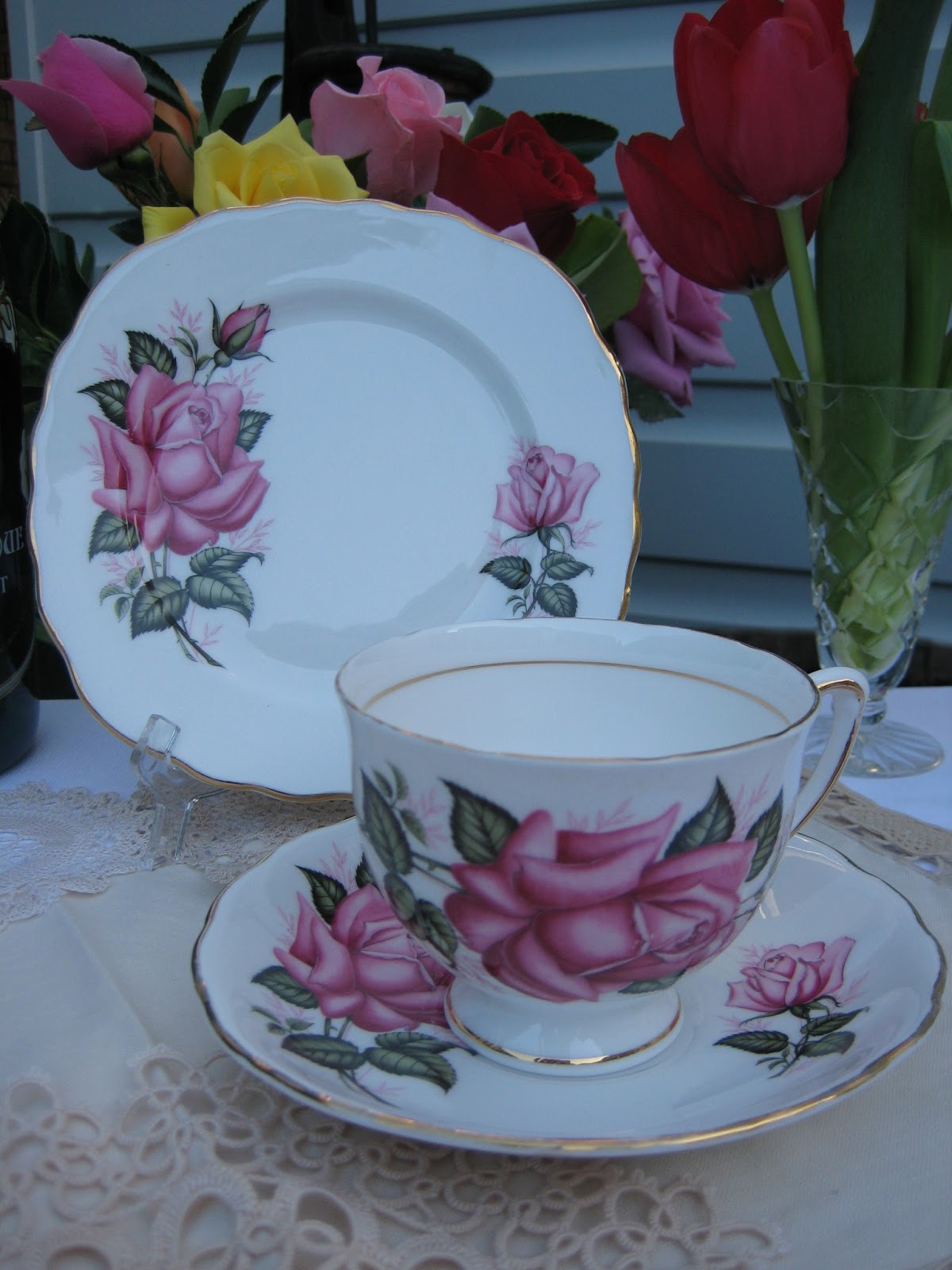 High Tea China Hire Queen Anne & Colclough Trios