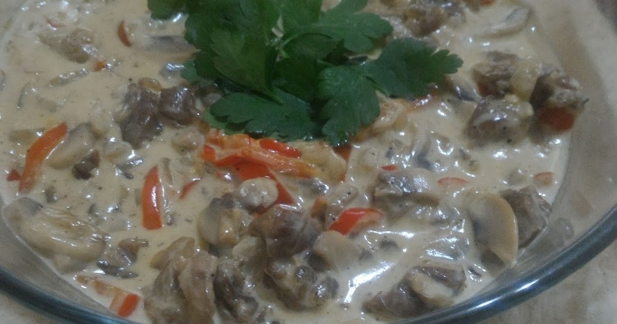 Yemek ve tutku Kremalı mantarlı et